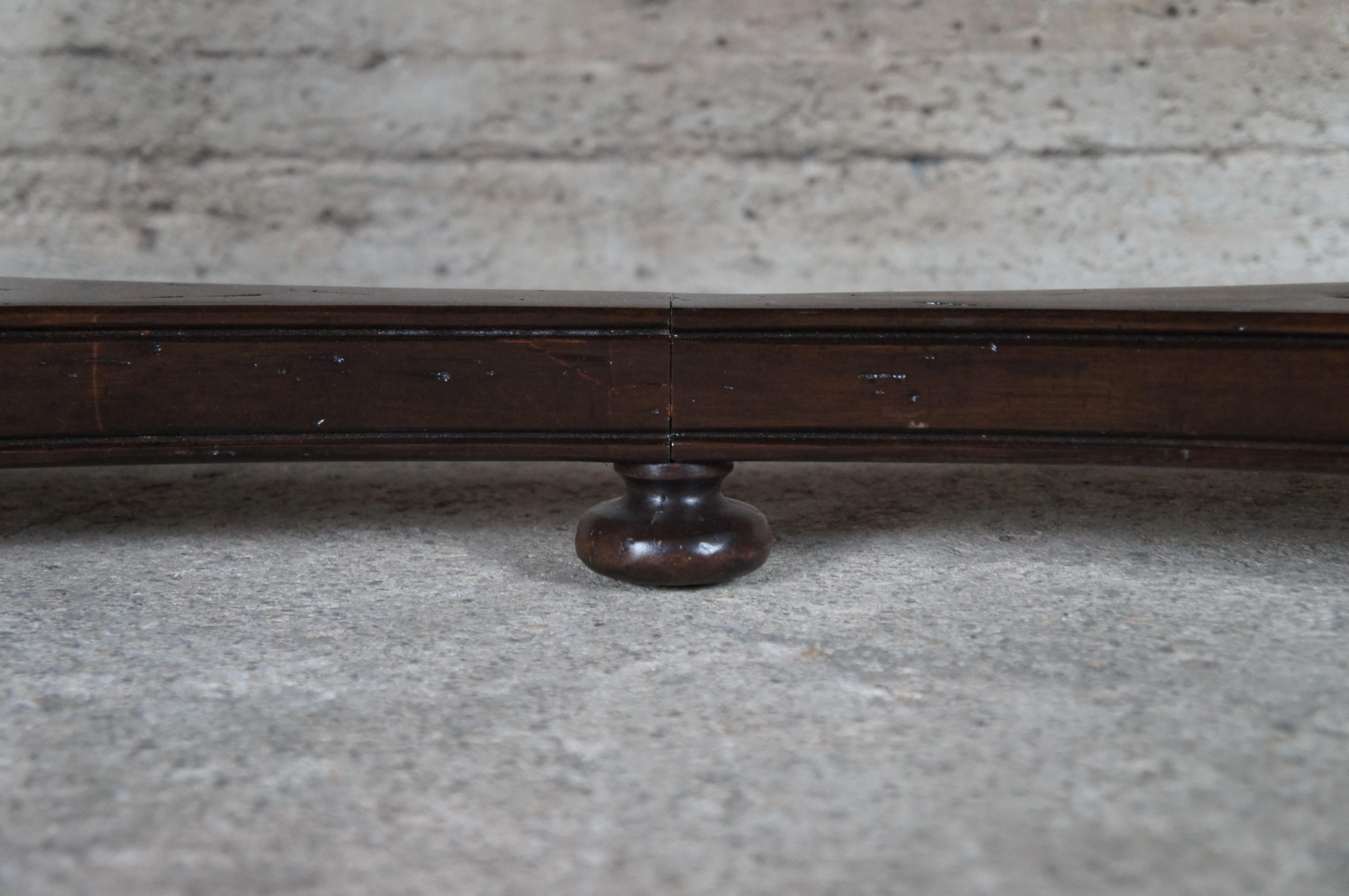 Vintage Bausman Rectangular Benchmade Coffee Cocktail Table Walnut Finish 3
