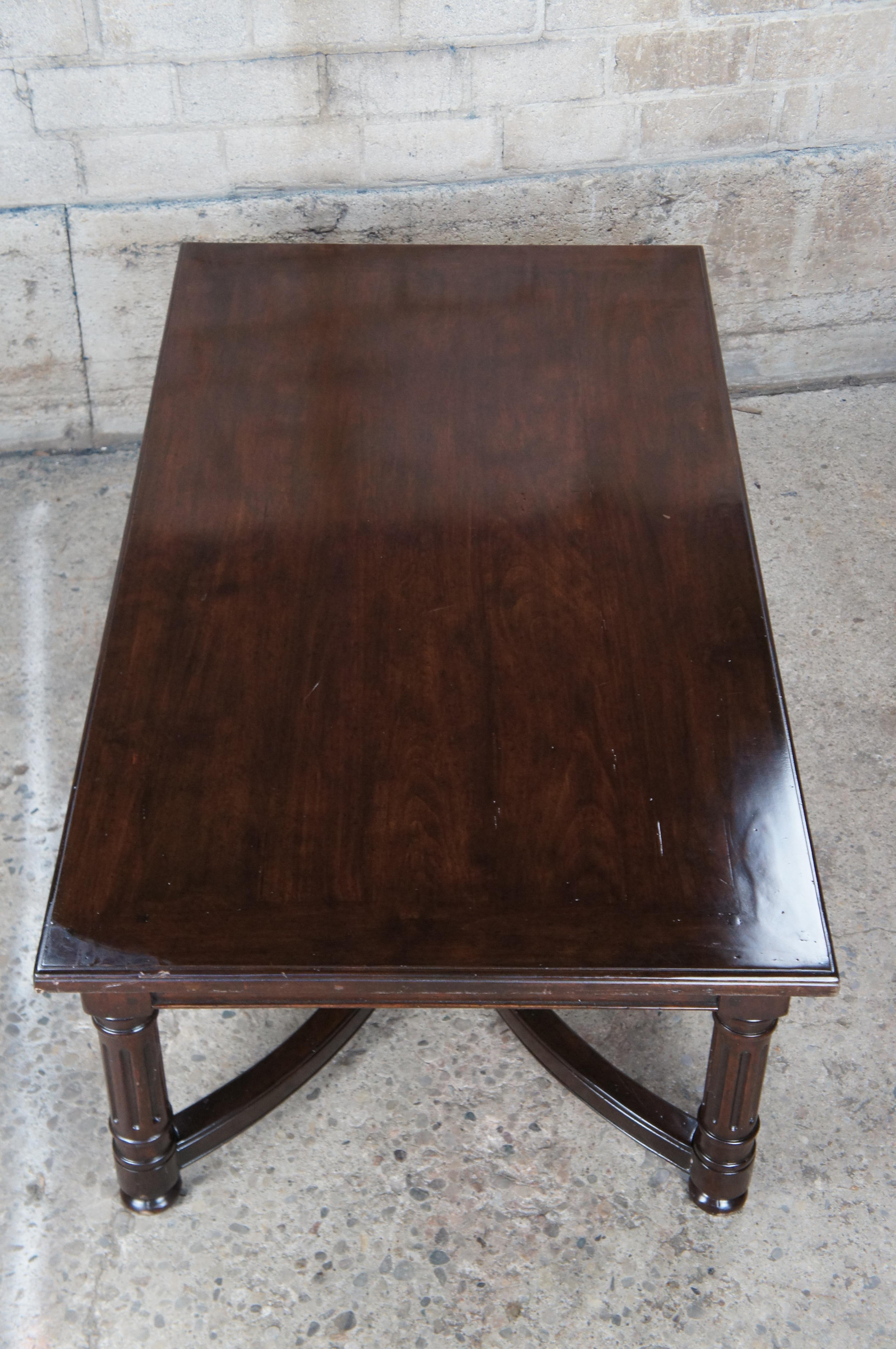 Vintage Bausman Rectangular Benchmade Coffee Cocktail Table Walnut Finish 4