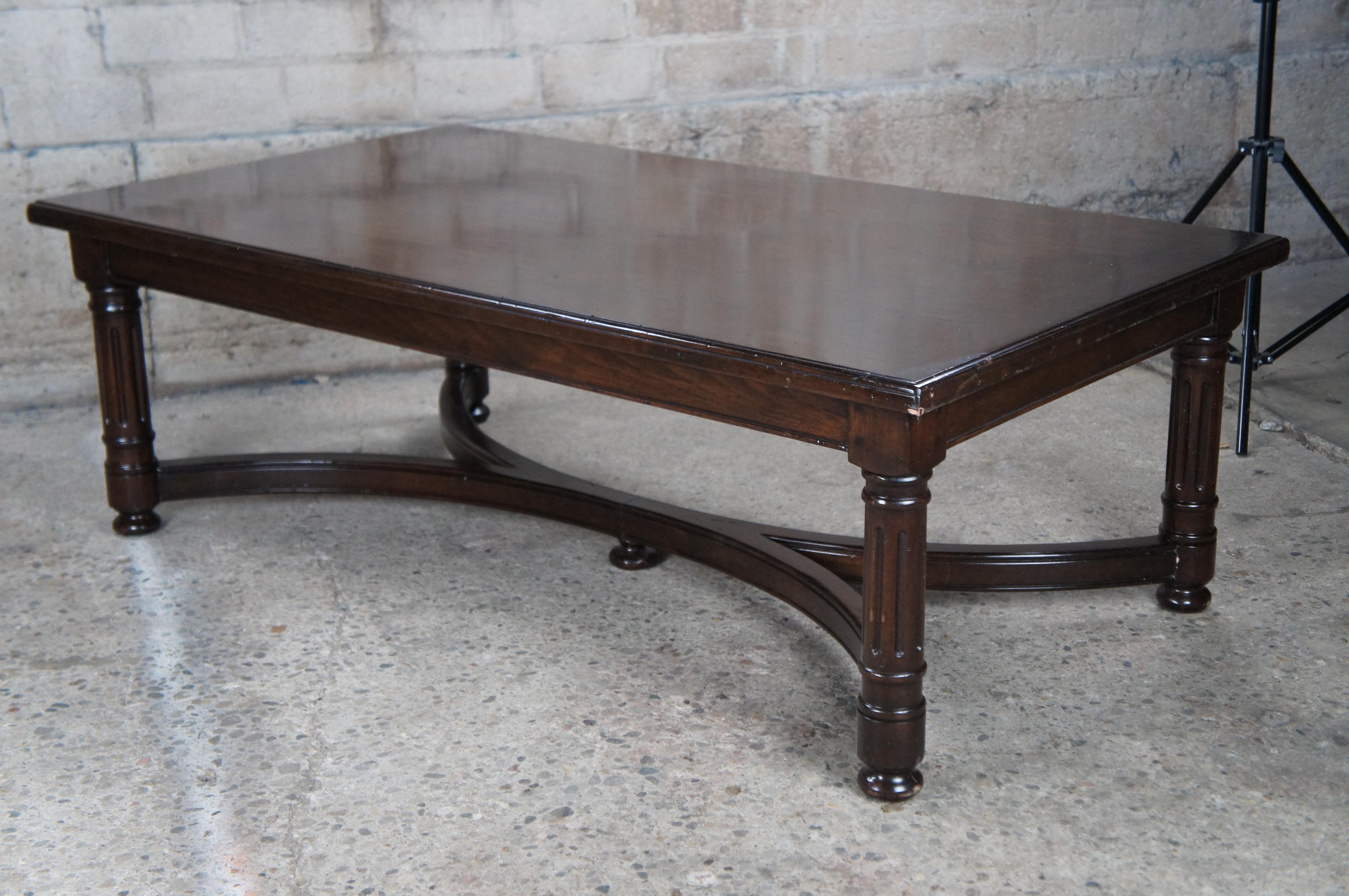 Vintage Bausman Rectangular Benchmade Coffee Cocktail Table Walnut Finish 5