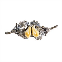 Vintage Bavarian Traditional Costume Jewelry Brooch, Bavaria ca. 1950s