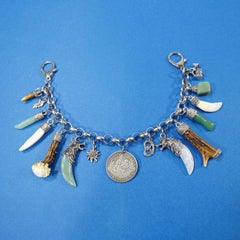 Vintage Bavarian Traditional Costume Jewelry Charivari with Hunting Pendants