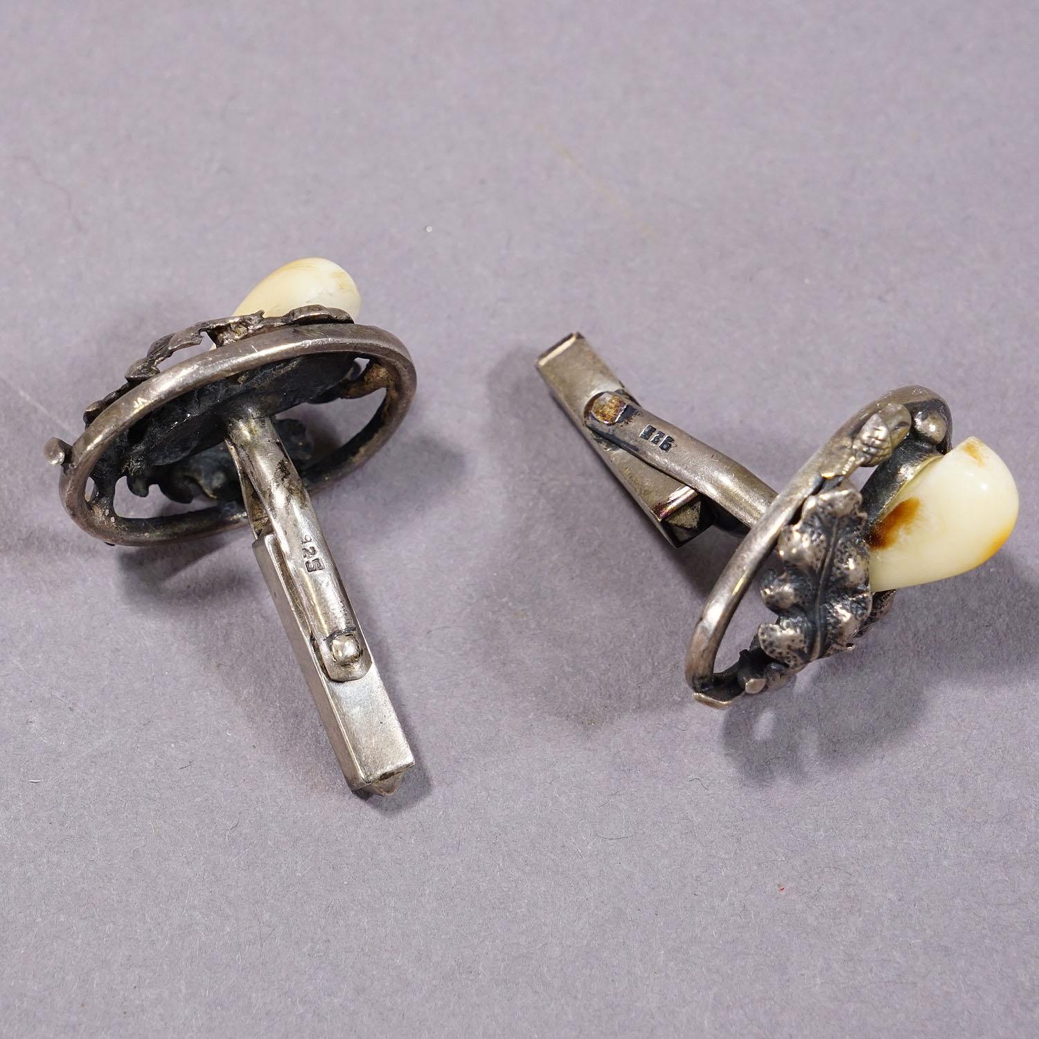 Vintage Bavarian Traditional Costume Jewelry Cufflinks In Good Condition For Sale In Berghuelen, DE