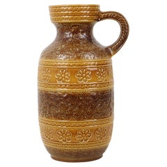 Vintage Bay Vase West Germany Ceramic Flowers 661-40