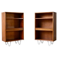 Vintage BCS Bücherregale in Nussbaum von George Nelson für Herman Miller