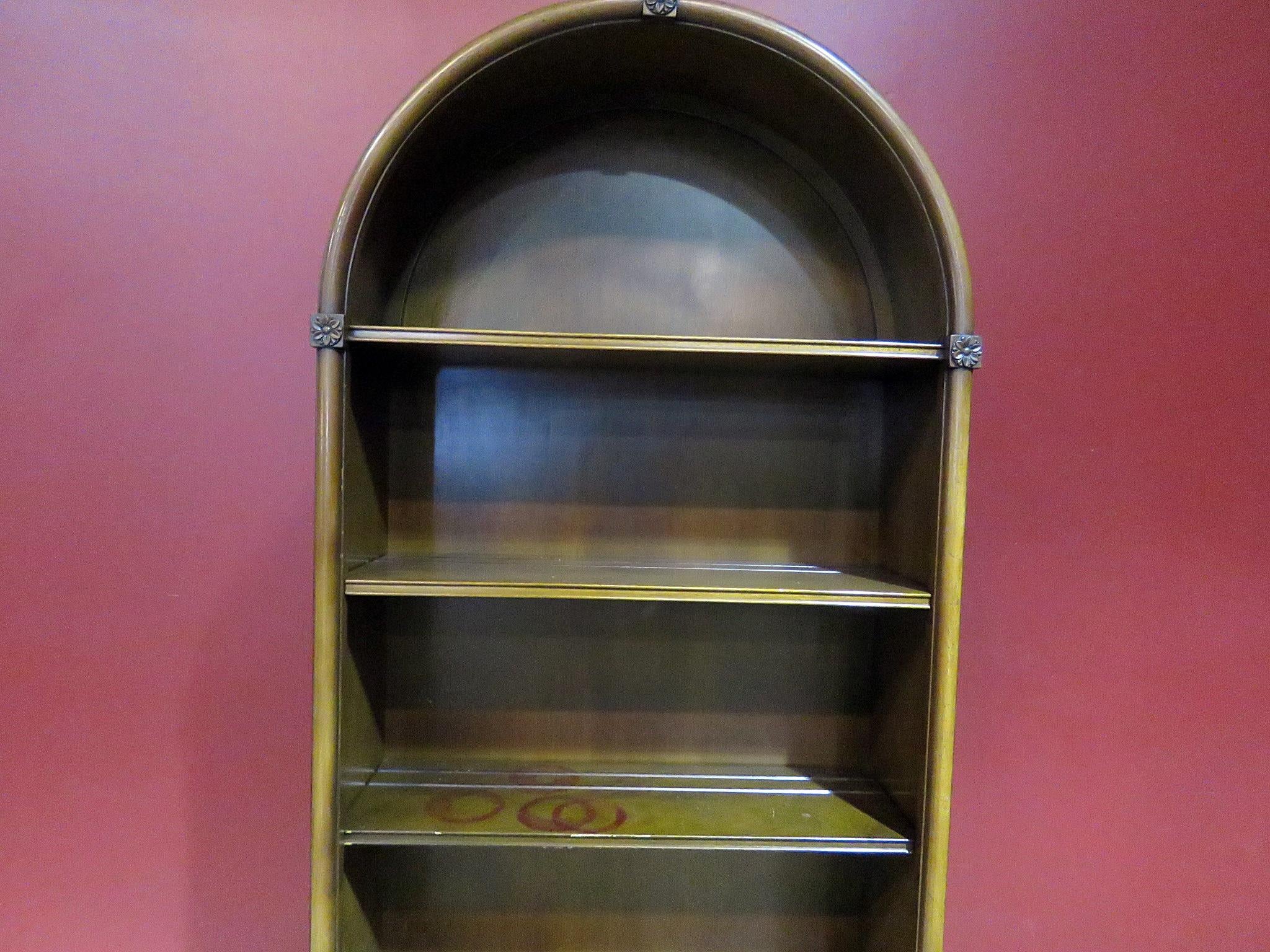 vintage arched bookcase