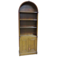 Vintage Beacon Hill Mahogany Arched Top English Regency Bookcase