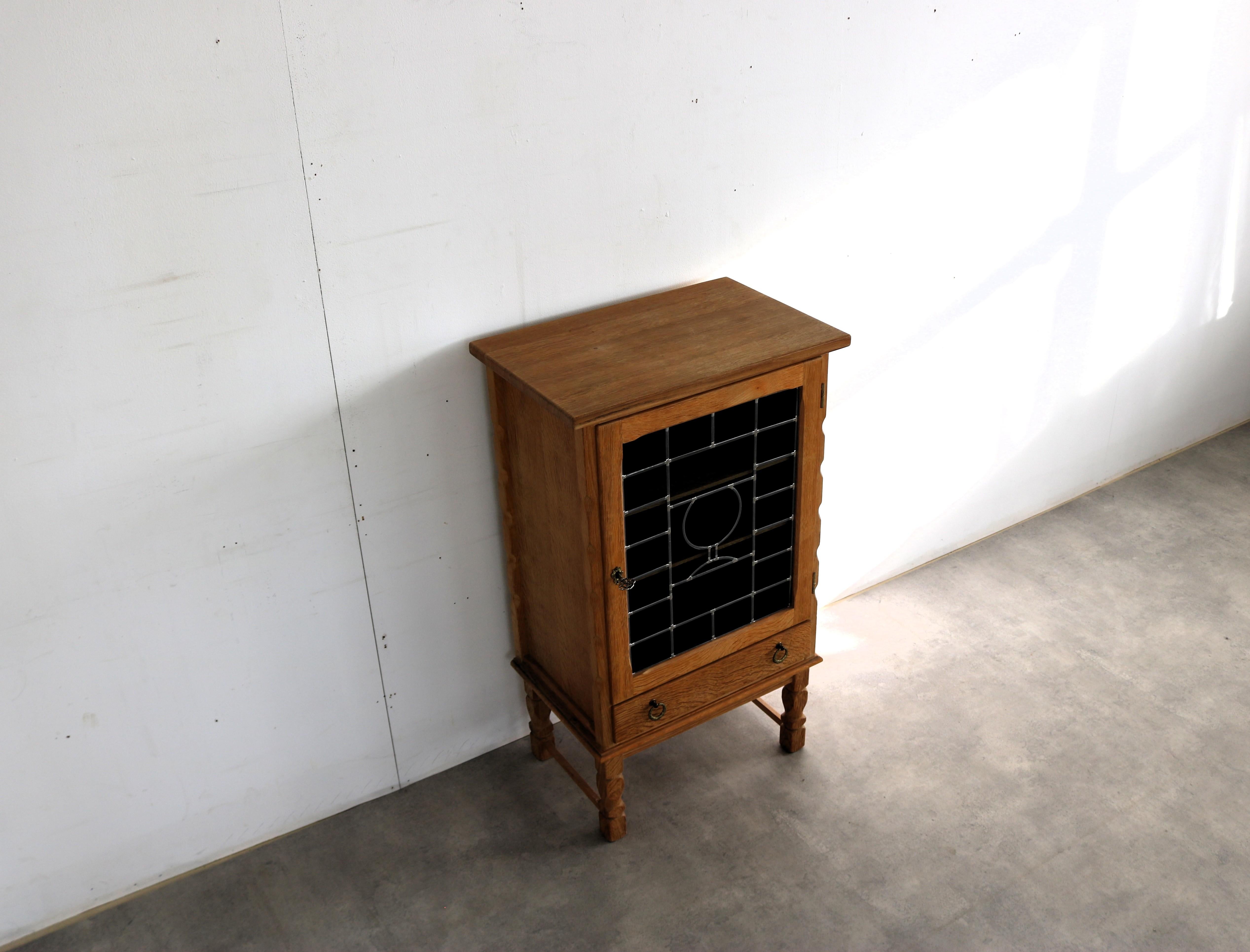 mesilla de noche vintage  mesa auxiliar  Kjaernulf  roble en venta 3