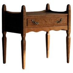vintage bedside table  side table  Kjaernulf  oak