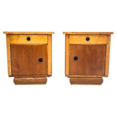 Vintage Bedside Tables, Poland, 1950s, After Renovation