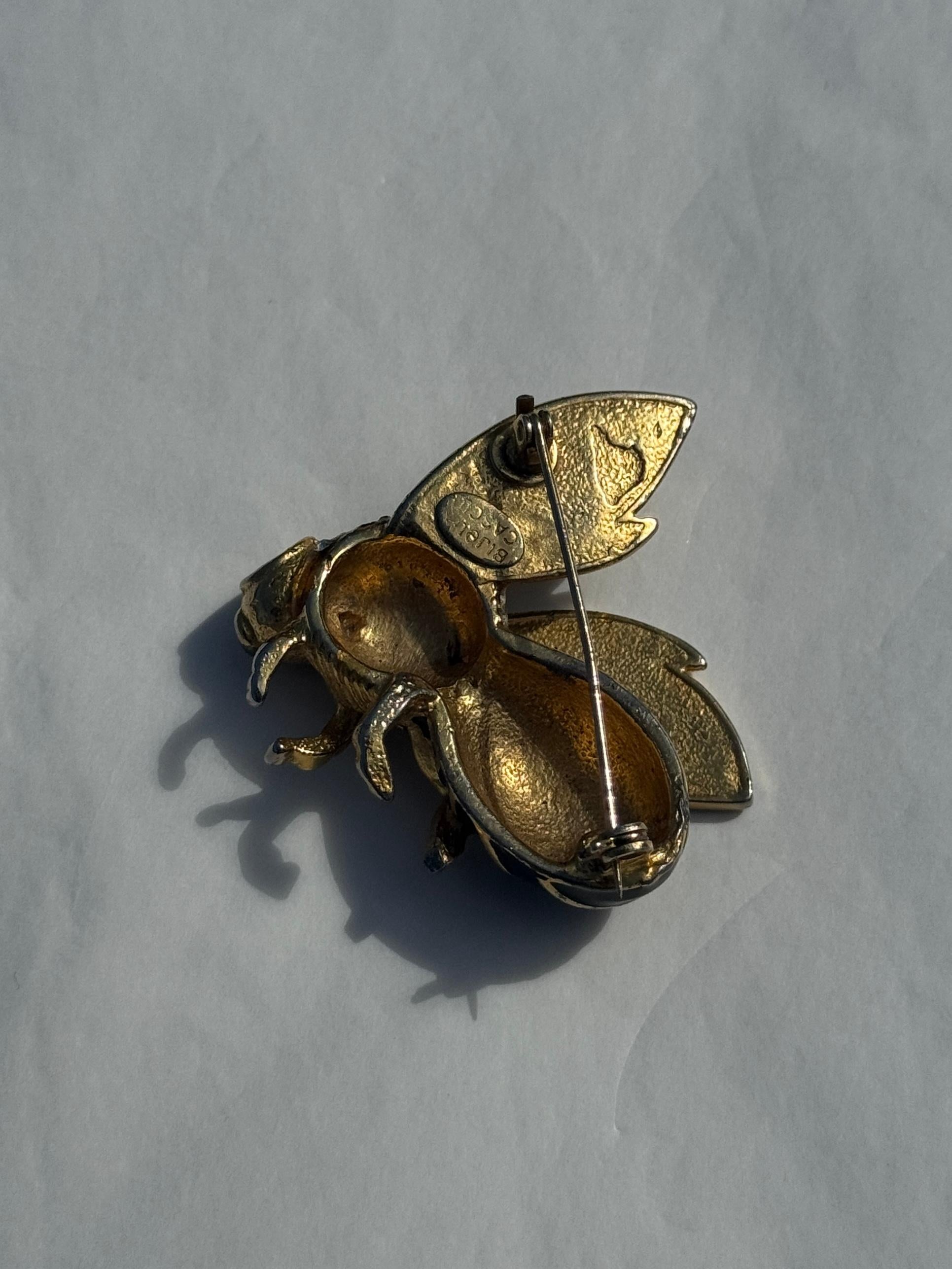 Broche Vintage Beehive de Bijoux Cascio en venta 4