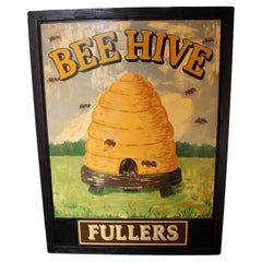 Retro "Bee Hive" Pub Sign