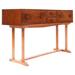 Vintage Beech and Elm Console Table by Ercol, 1960s