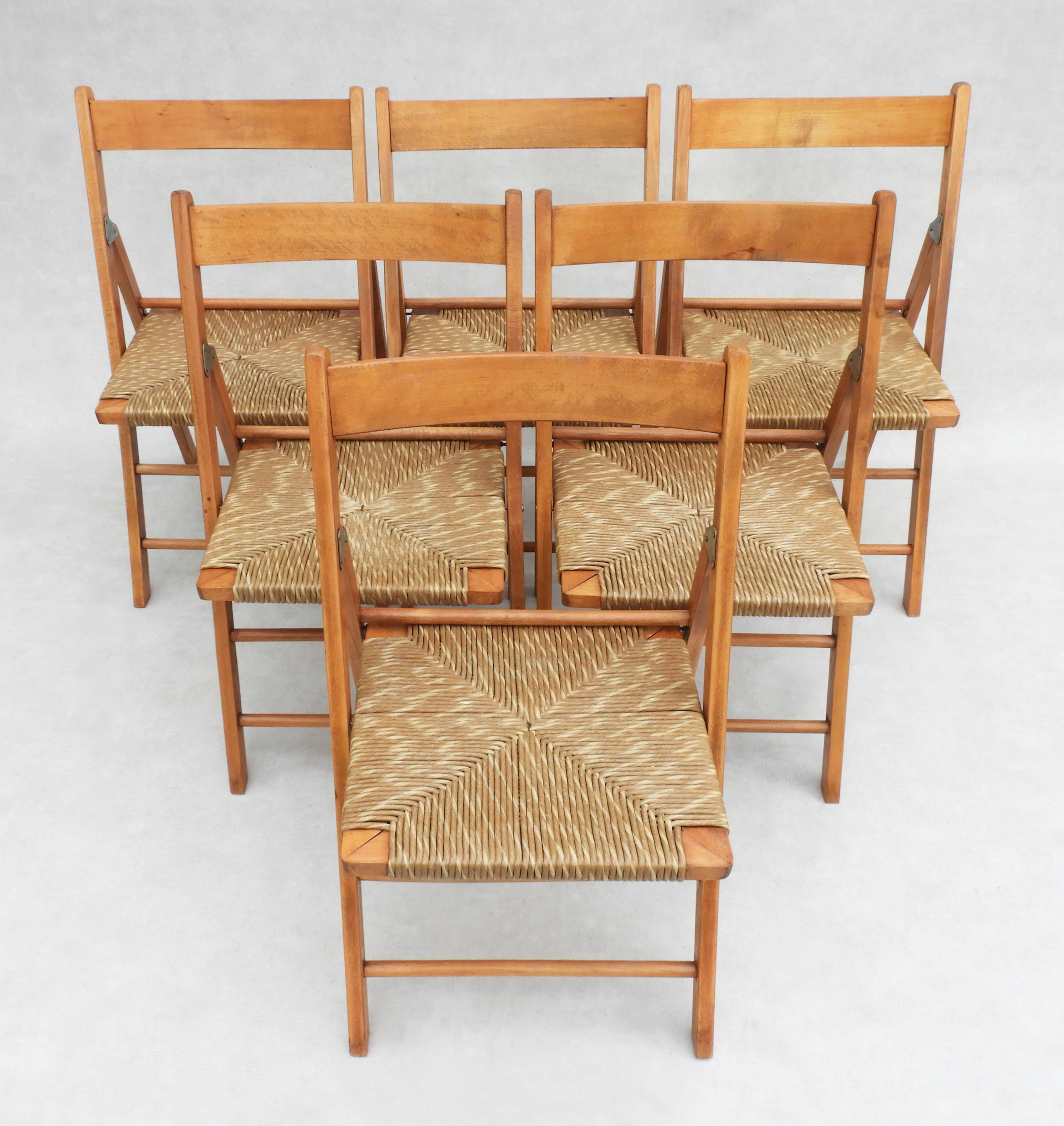 sedie legno pieghevoli vintage