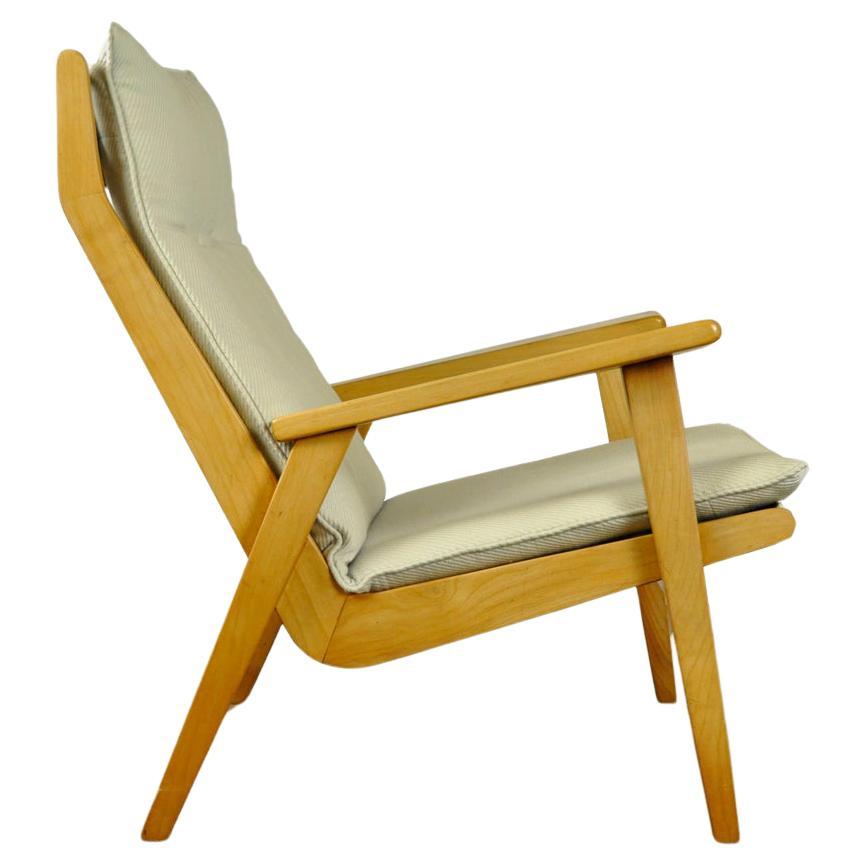 Vintage beech “Lotus” armchair by Rob Parry for Gelderland, 1960s