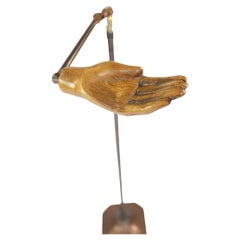 Vintage Beech Shop Display Glove Stand  circa 1930s [C]