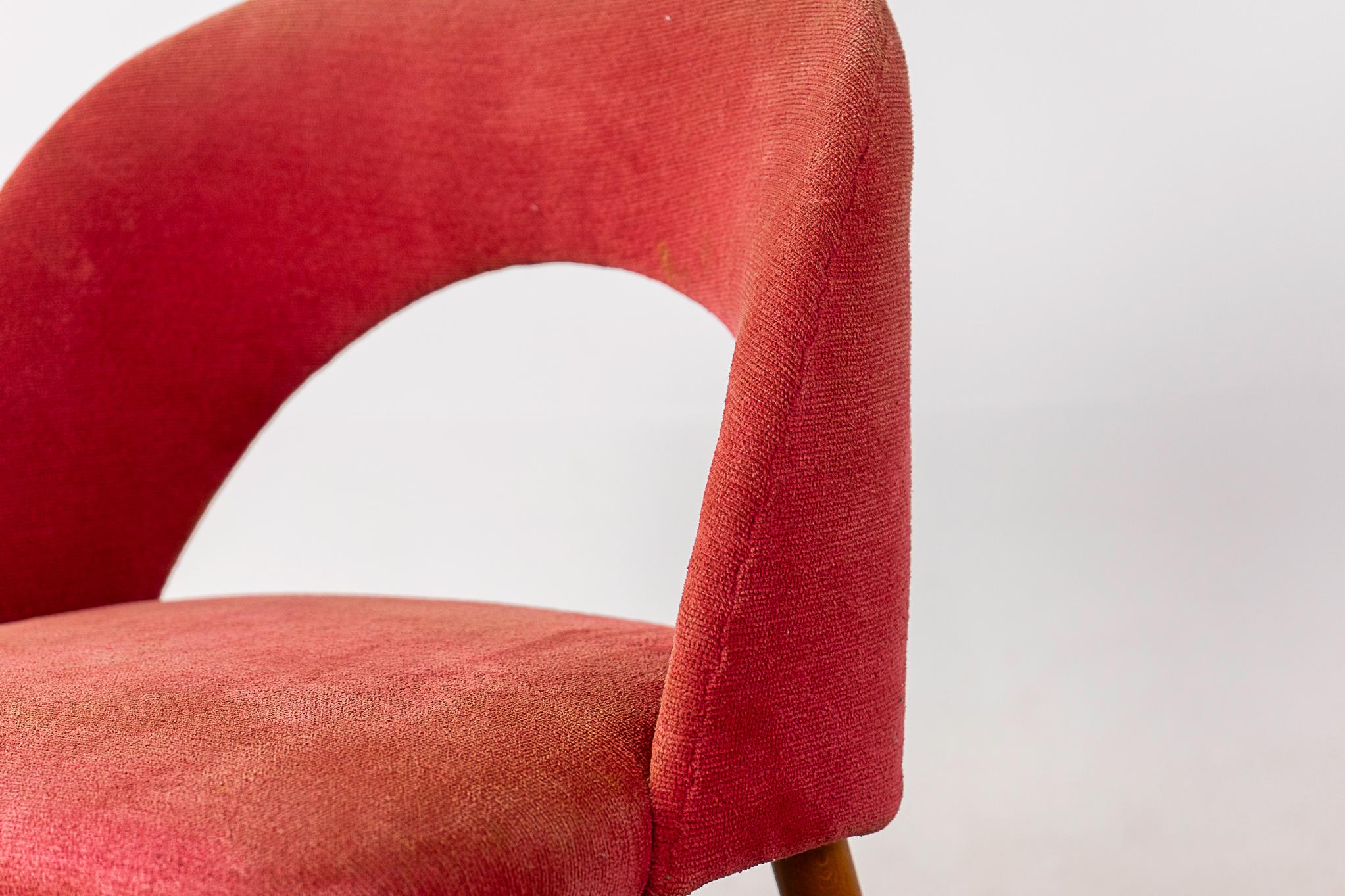 Scandinavian Modern Vintage Beech Side Chair For Sale