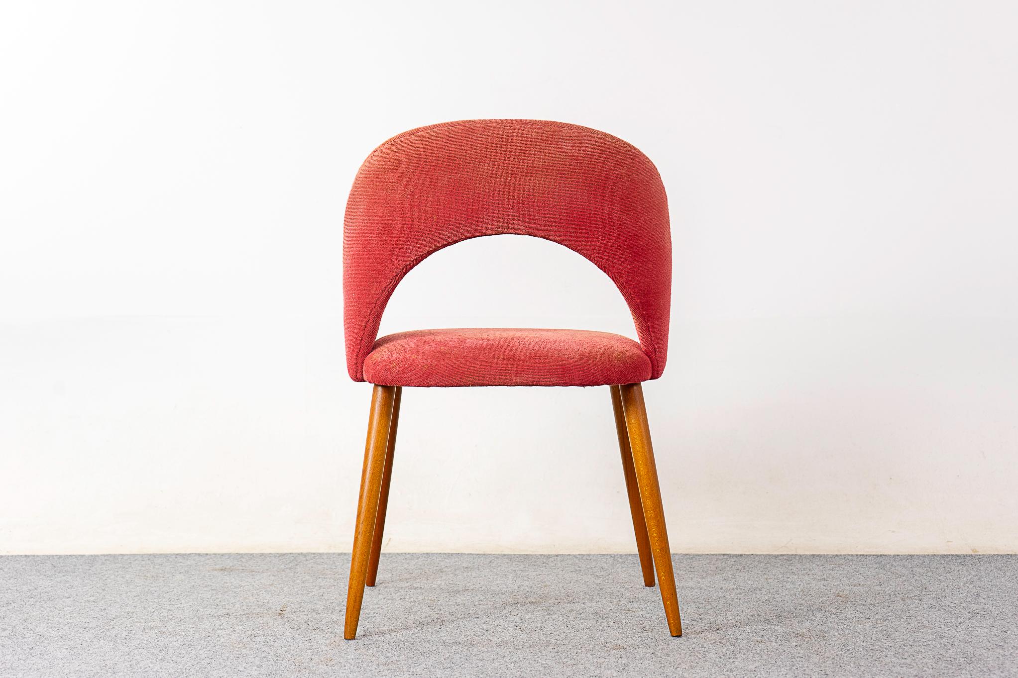 Vintage Beech Side Chair For Sale 1