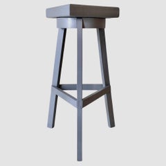 Vintage Beech Wood Console Pedestal, Italy, Mid-Century Modern, 1950s