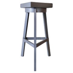 Vintage Beech Wood Console Pedestal, Italy, Mid-Century Modern, 1950s