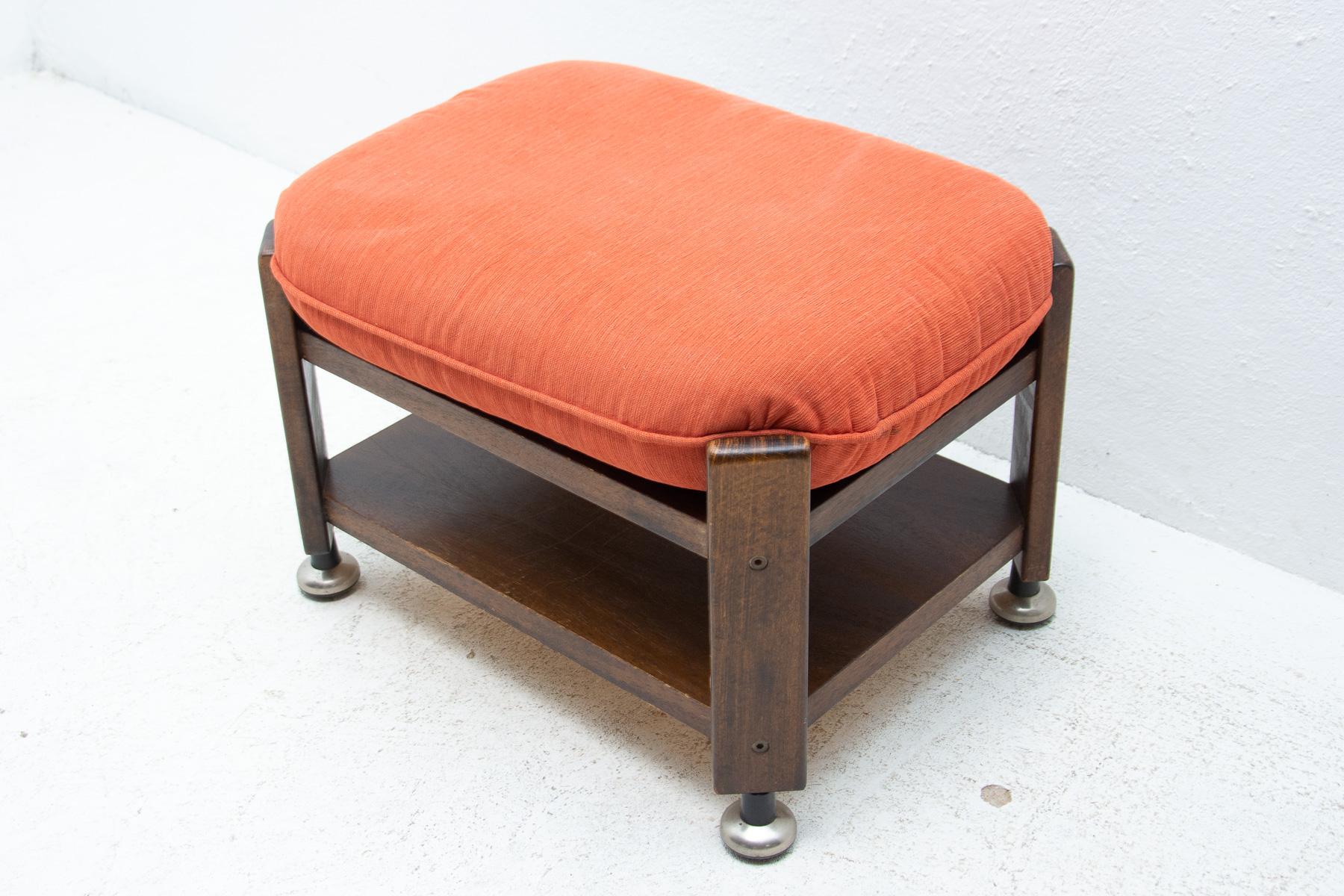 Mid-Century Modern Vintage Beechwood Stool or Side Table, 1980´s For Sale