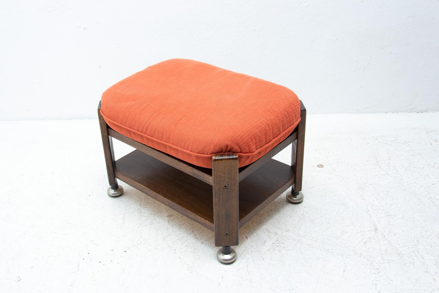 20th Century Vintage Beechwood Stool or Side Table, 1980´s For Sale