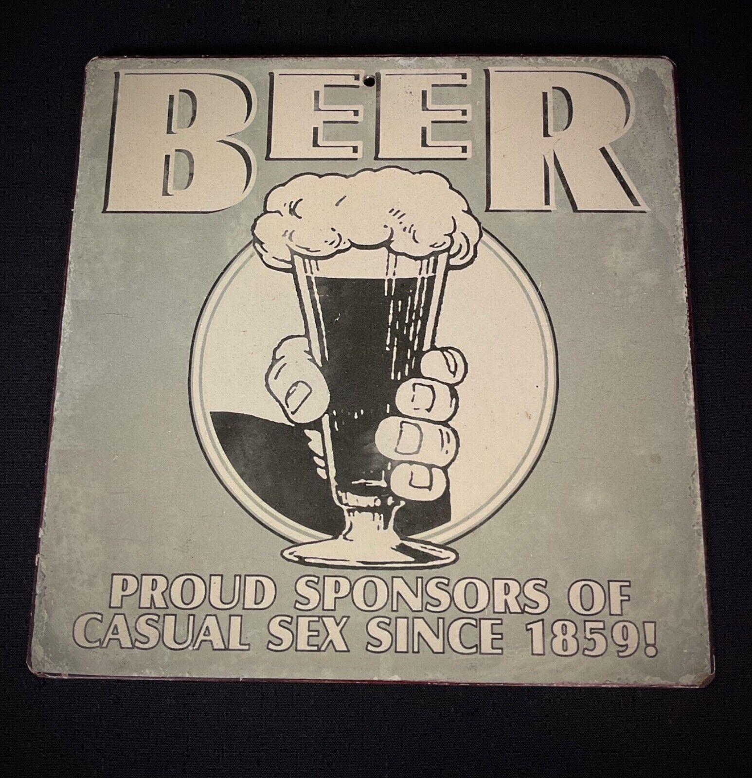 Vieux publicitaire « Beer - Proud Sponsors of Casual Sex Since 1859 » - 2Y347 en vente 1
