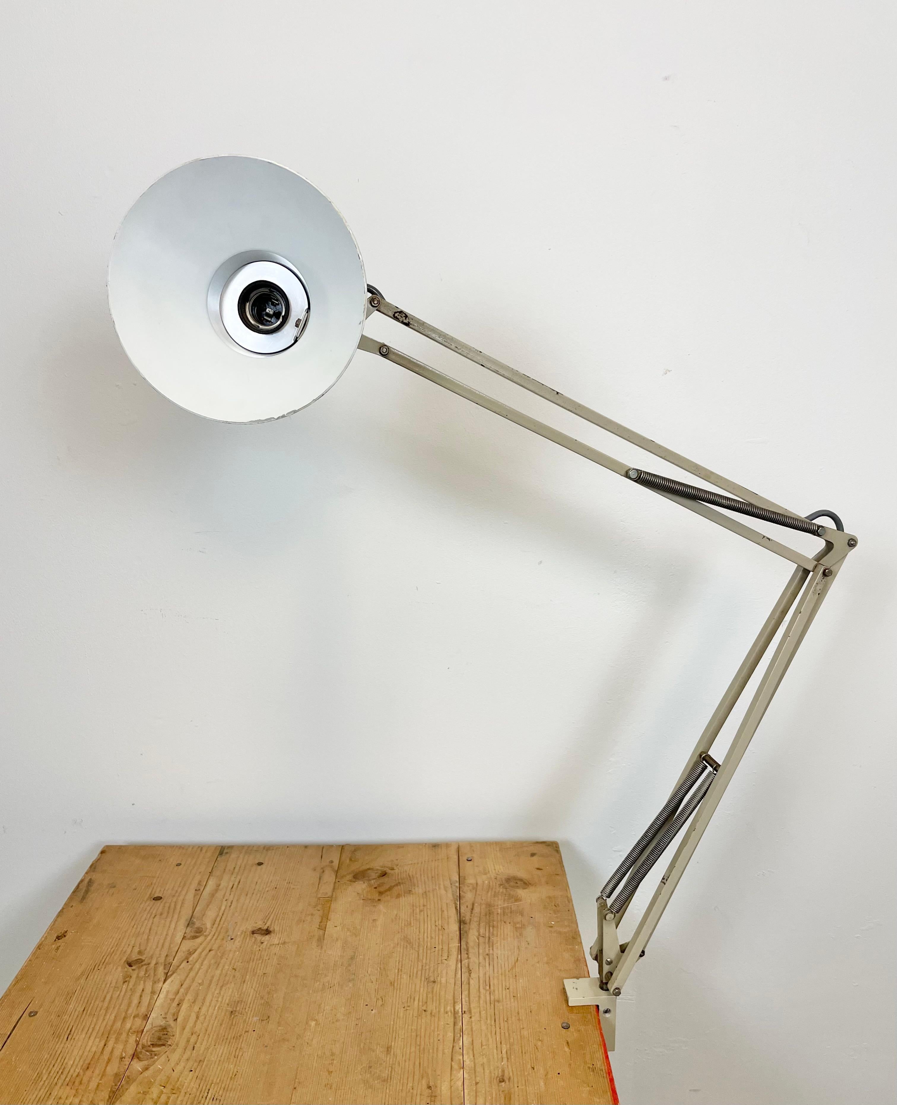 Vintage Beige Architect Table Lamp from Fax, 1970s For Sale 3