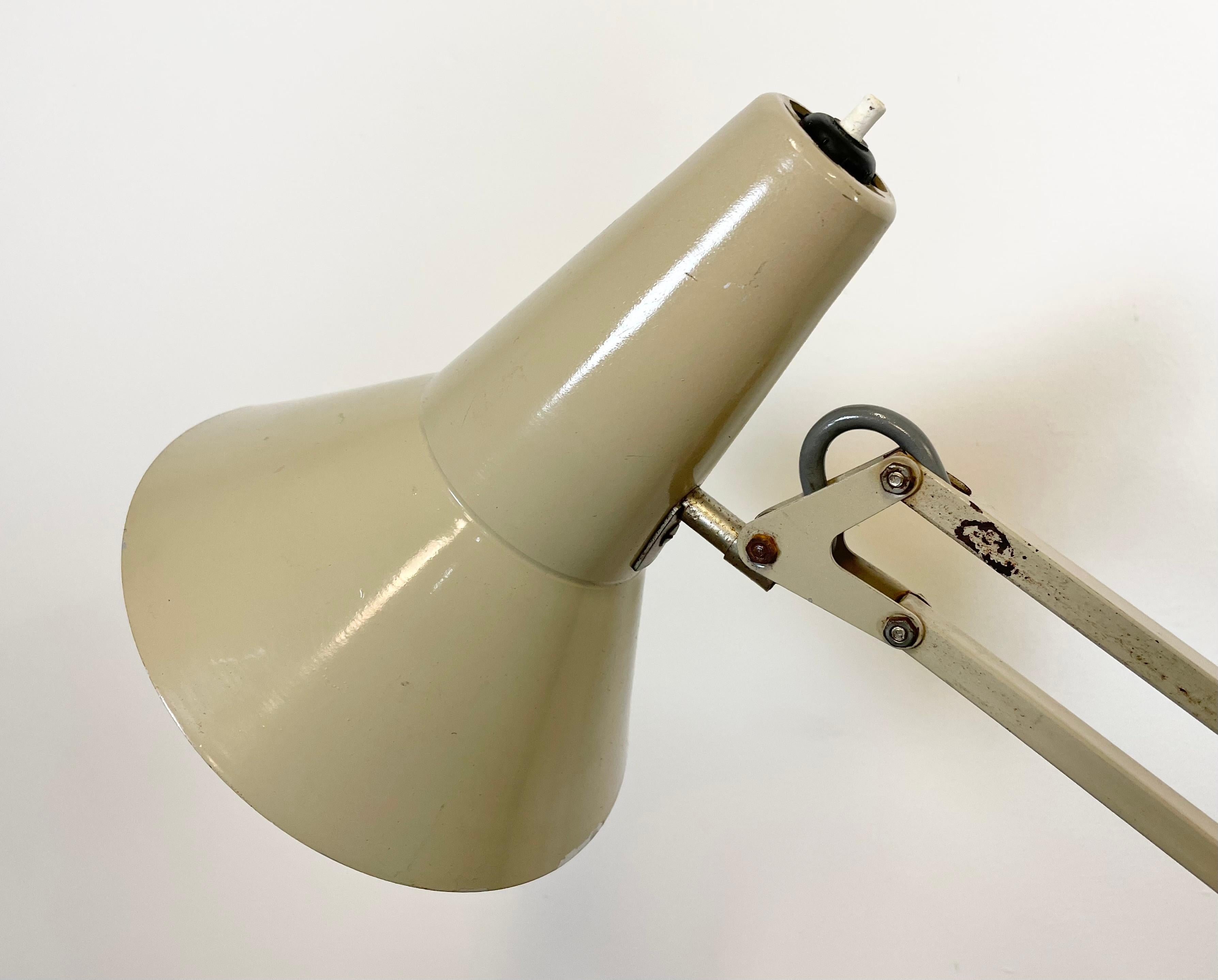 Vintage Beige Architect Table Lamp from Fax, 1970s In Good Condition For Sale In Kojetice, CZ