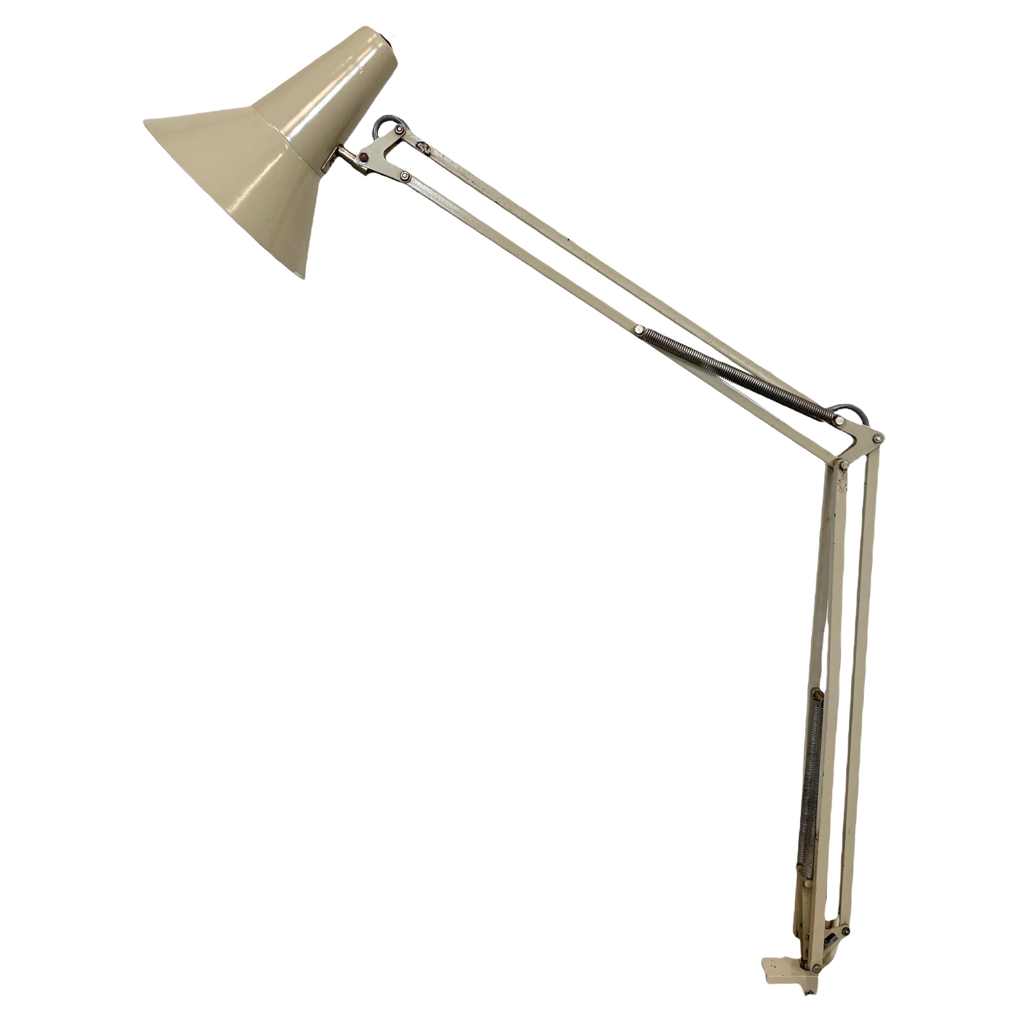 Vintage Beige Architect Table Lamp from Fax, 1970s For Sale