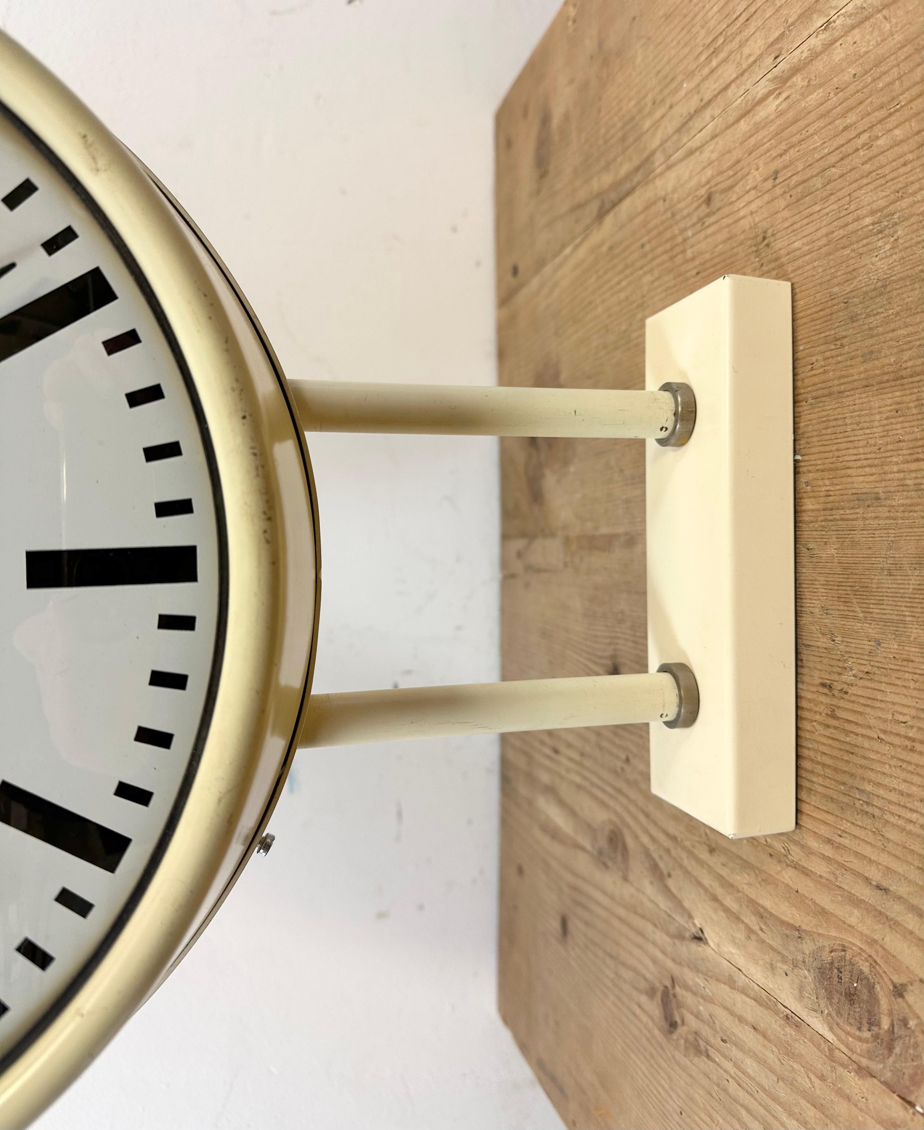 double sided vintage wall clock