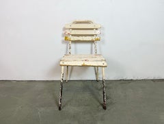 Vintage Beige Industrial Chair, 1960s
