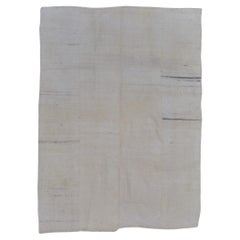 Vintage Beige/Ivory Vintage Wool Kilim 5'5''x7'5''