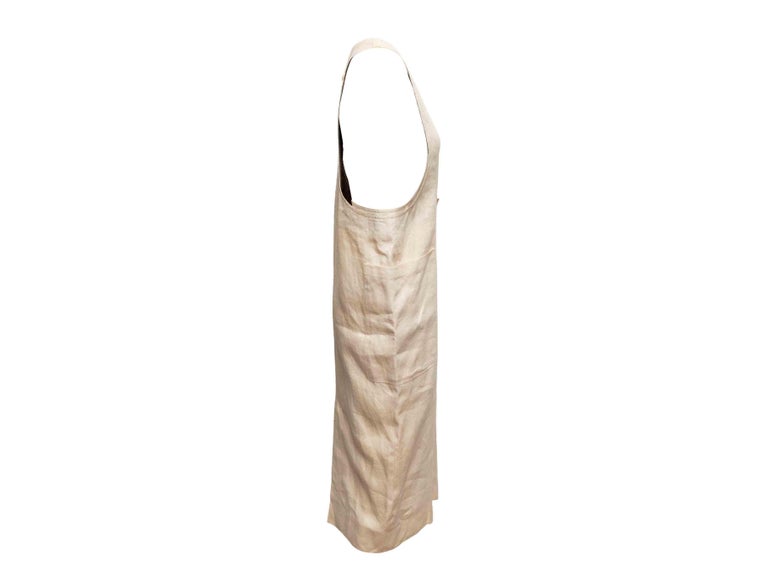 beige pinafore dress Beth pinafore