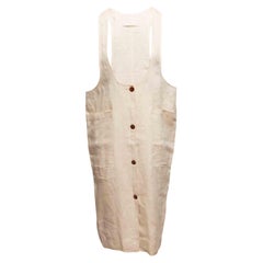 Vintage Beige Jean Paul Gaultier Pinafore Dress Size FR 40