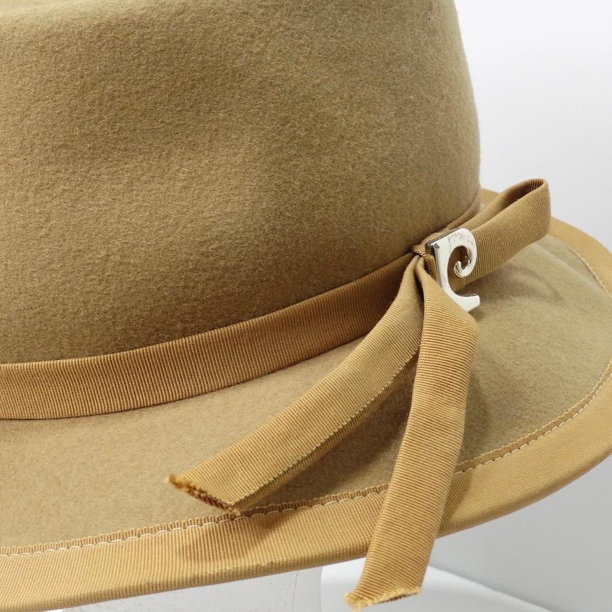 Vintage Beige Pierre Cardin Hardin Hat For Sale 2