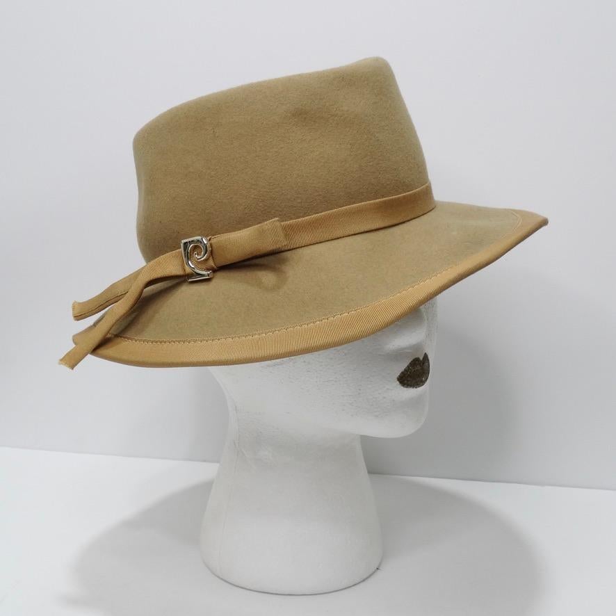 Vintage Beige Pierre Cardin Hardin Hat For Sale 3