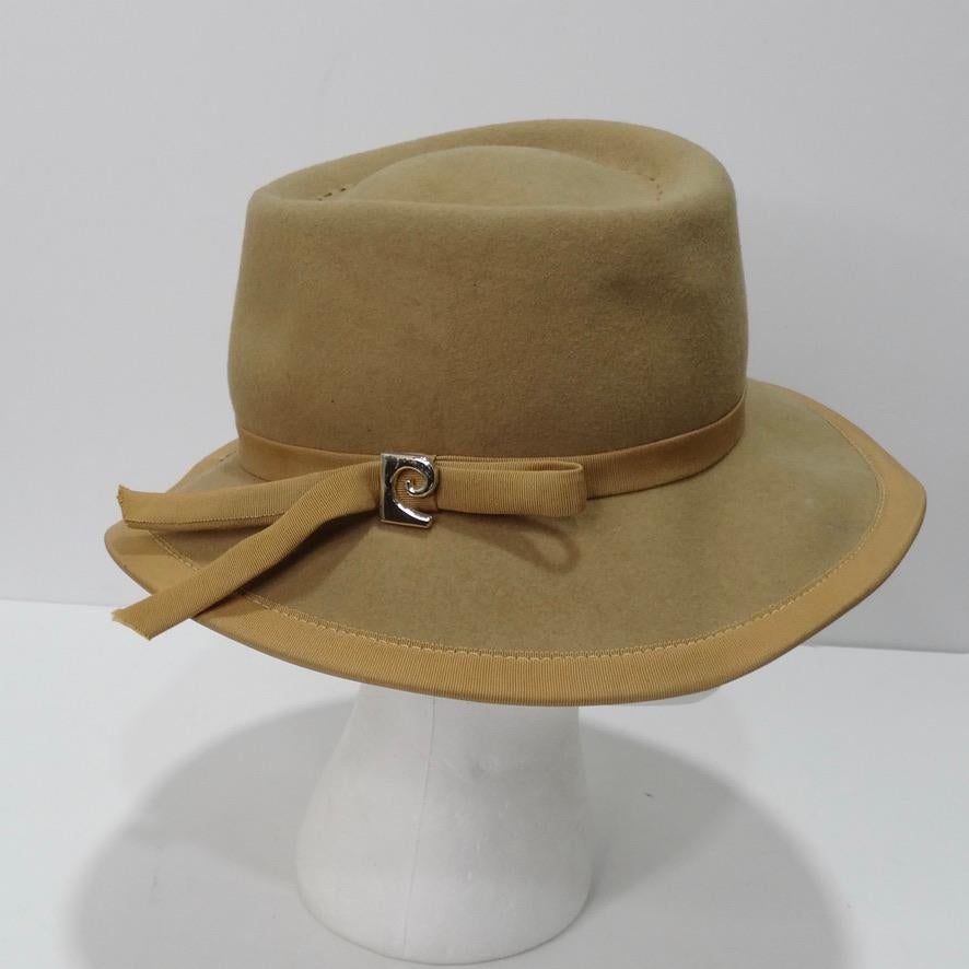 Vintage Beige Pierre Cardin Hardin Hat For Sale 4