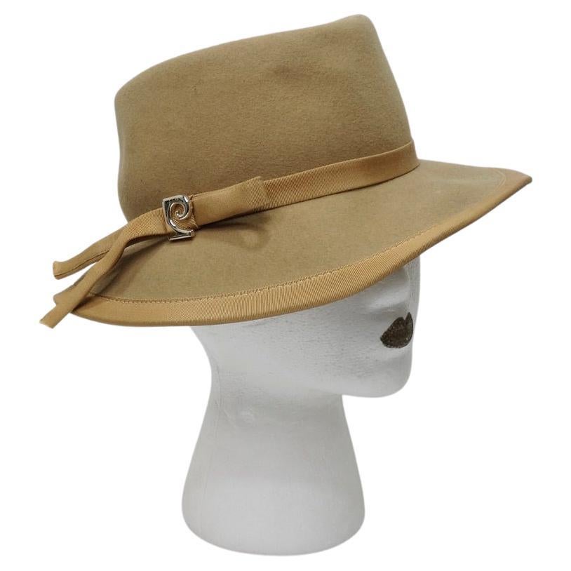 Vintage Beige Pierre Cardin Hardin Hat For Sale