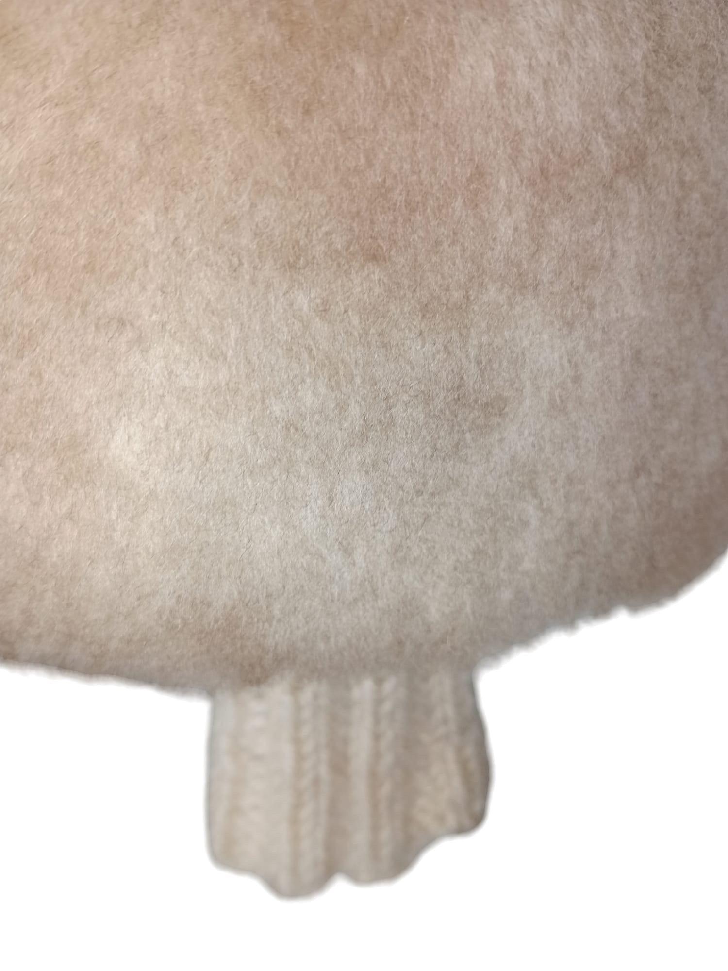 Vintage Beige Shearling Fur Coat (Size 6-S) 7