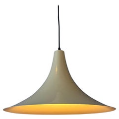 Vintage Beige Space Age Witch Hat Pendant Lamp, 1970s
