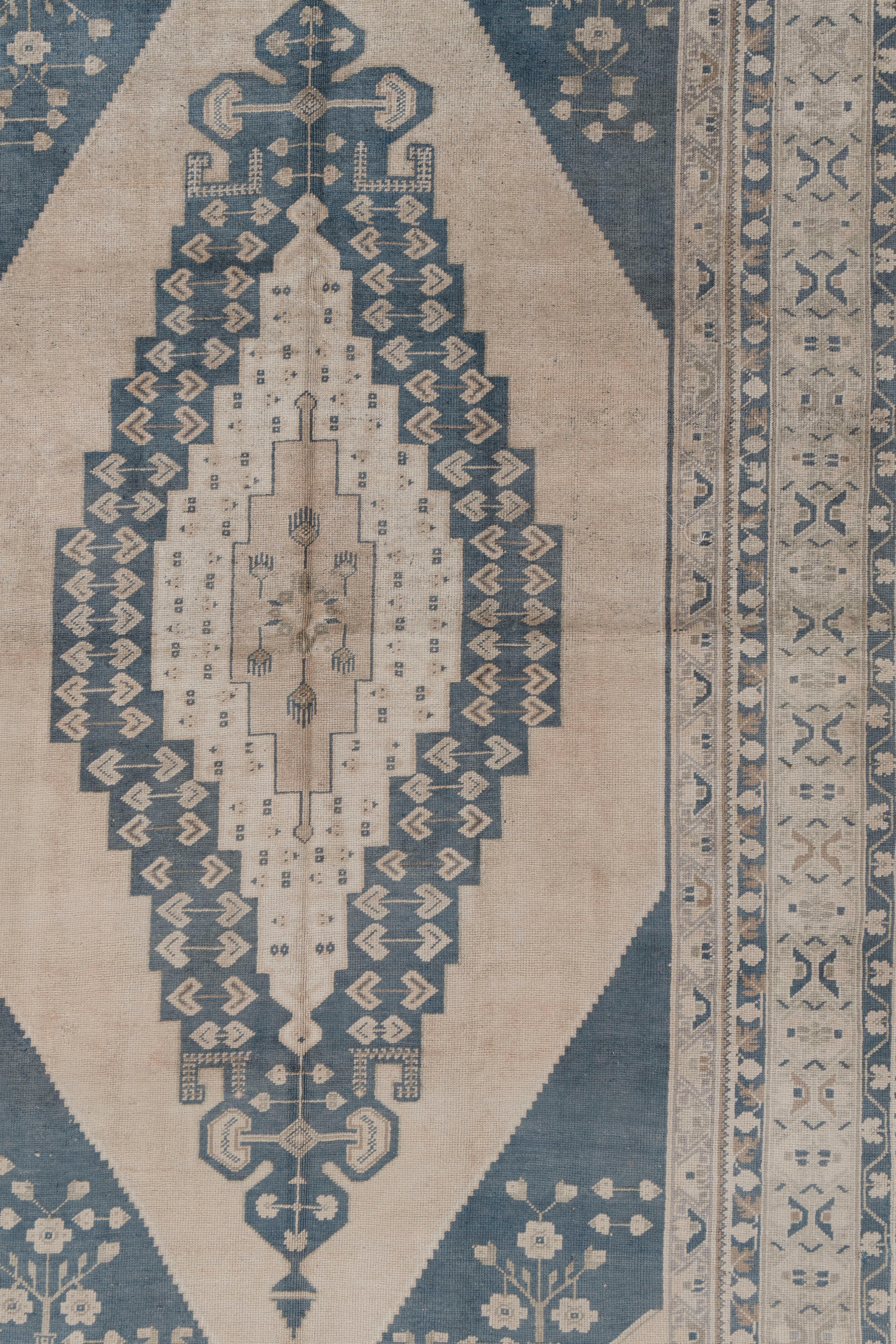 XX secolo Tappeto Oushak Tash turco vintage beige tenue 5'7 X 10'9 in vendita