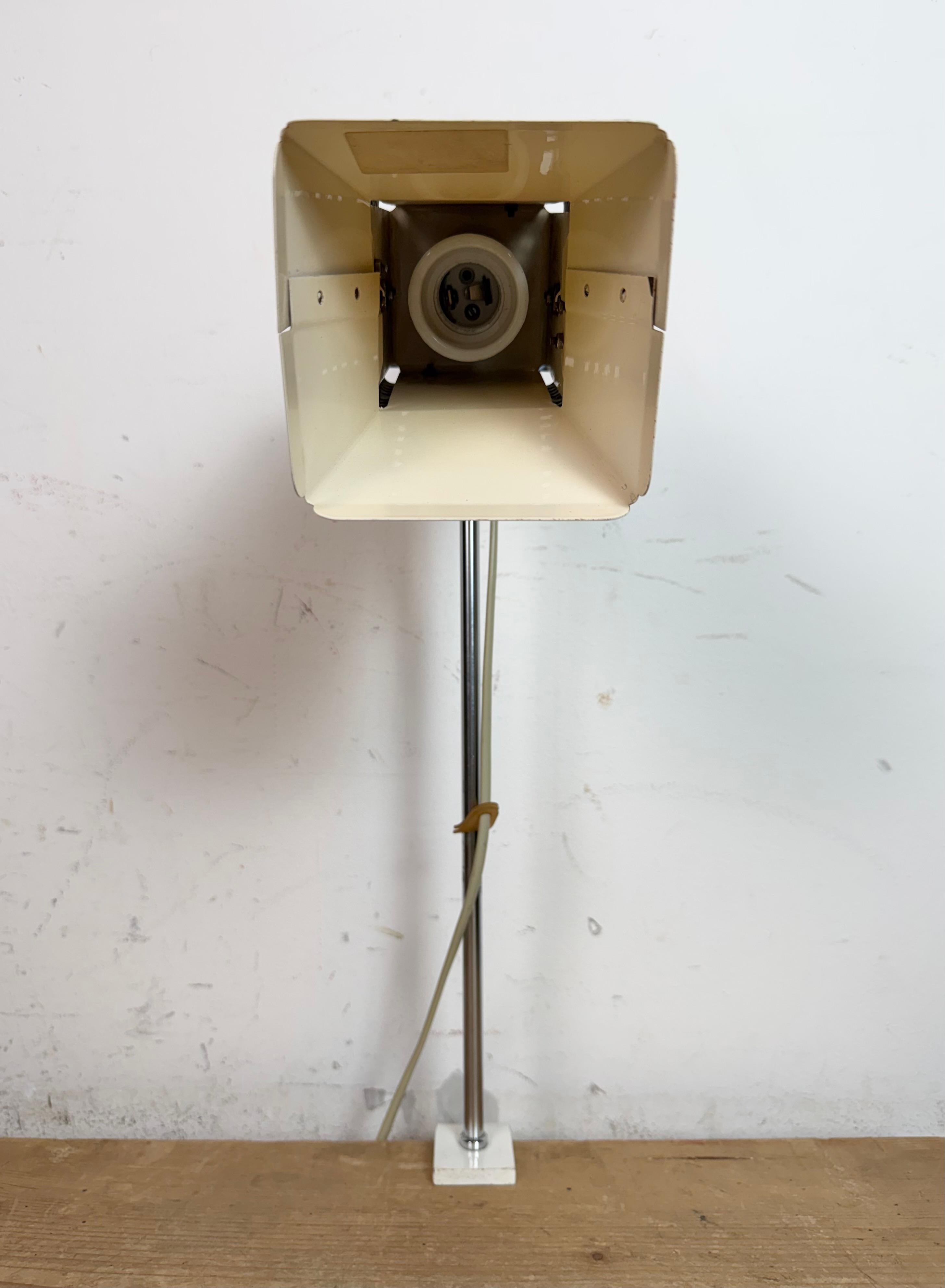 Vintage Beige Table Lamp from Lidokov , 1970s For Sale 6