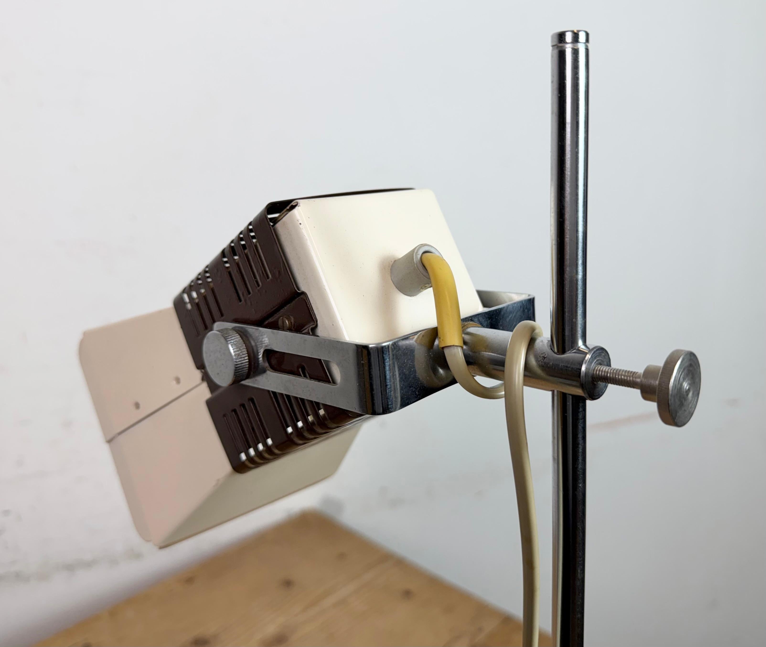 Vintage Beige Table Lamp from Lidokov , 1970s For Sale 7