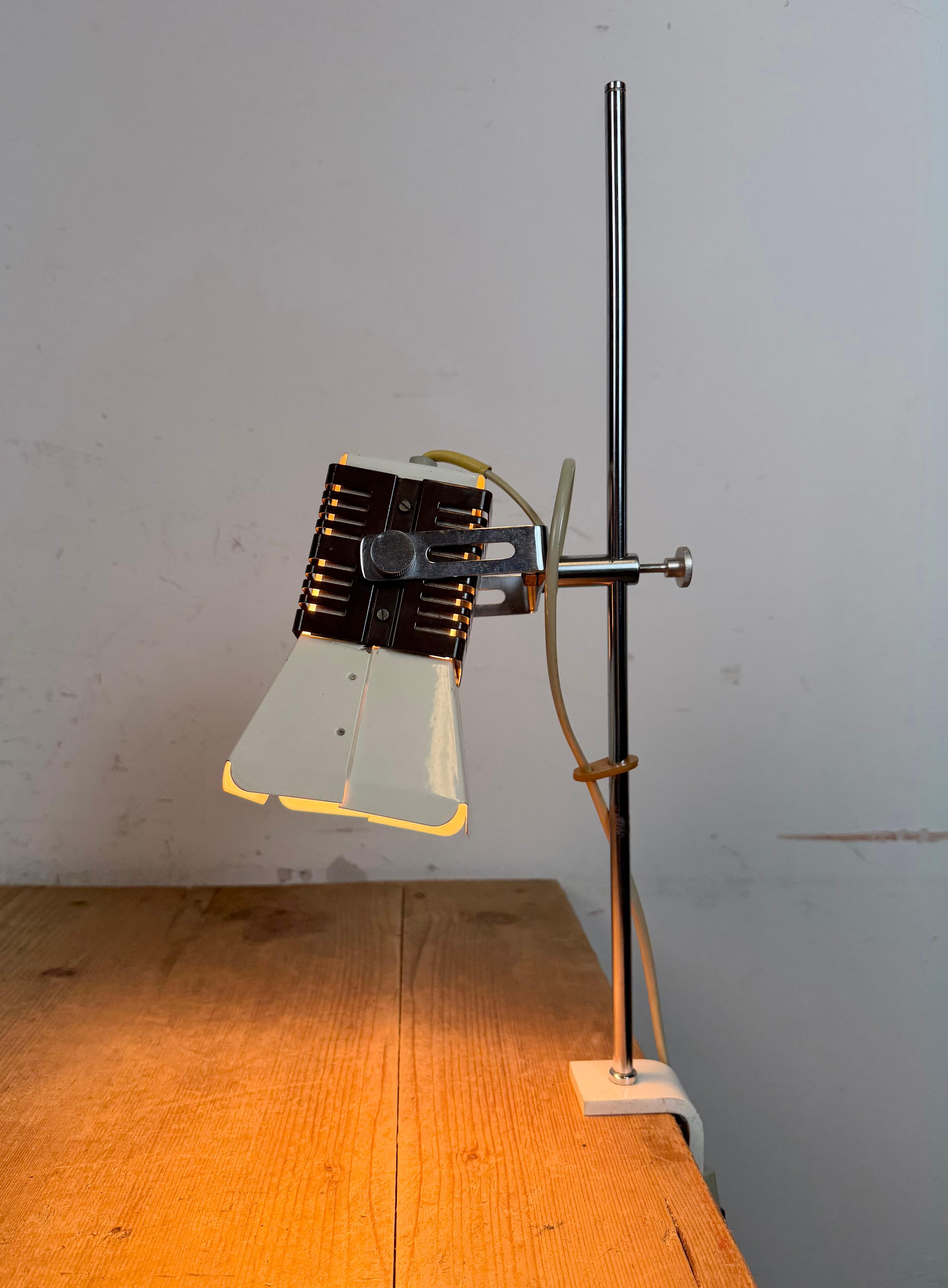 Vintage Beige Table Lamp from Lidokov , 1970s For Sale 10