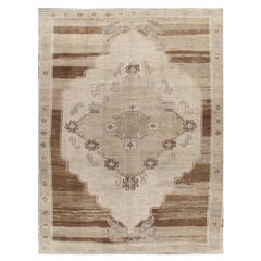 Tapis turc beige vintage de Kars  9'8 x 13'