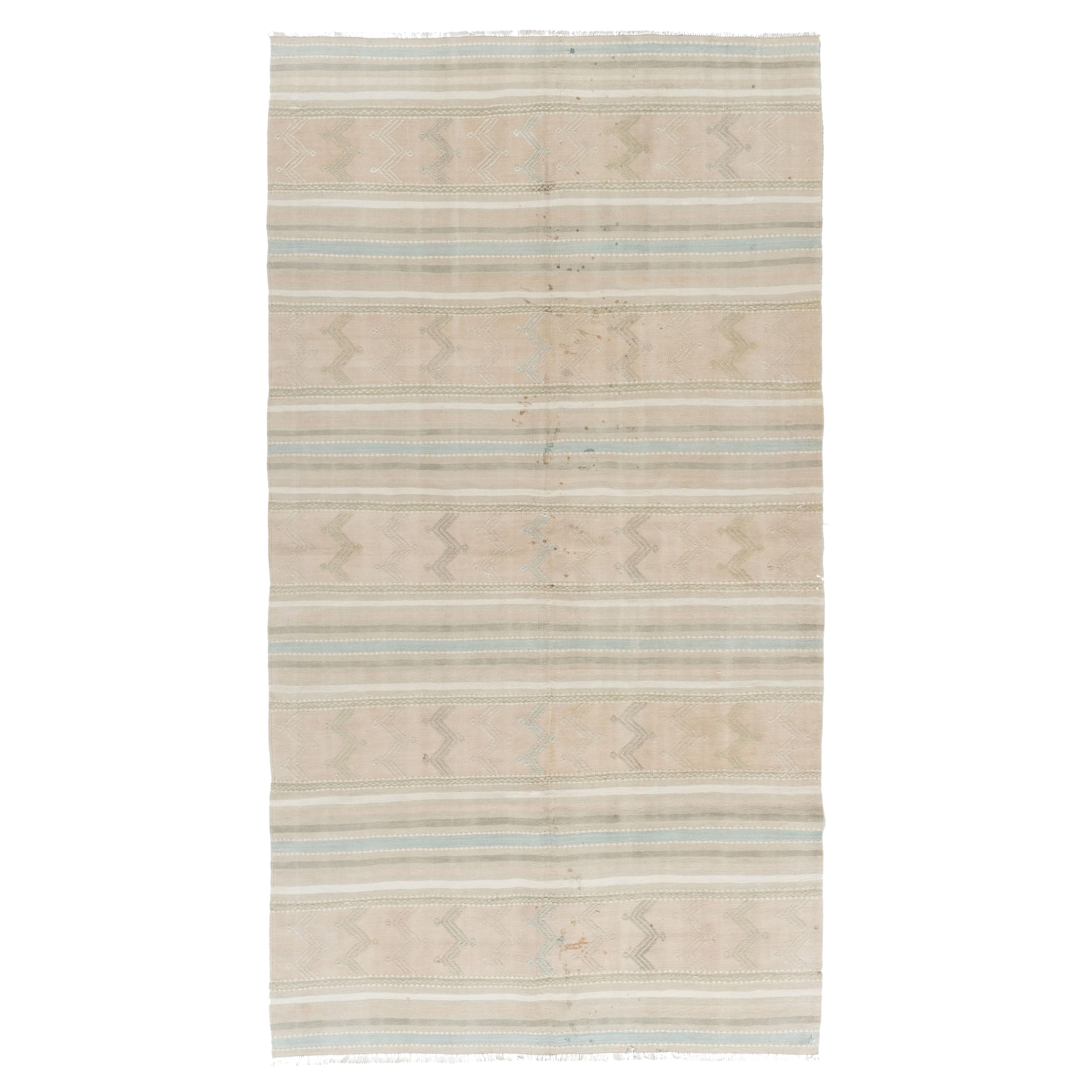 Vintage Beige Rug & Kilim turco 4'9 X 8'9