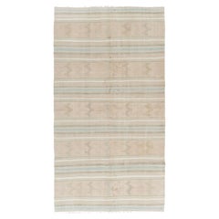 Vintage Beige Turkish Kilim Rug 4'9 X 8'9