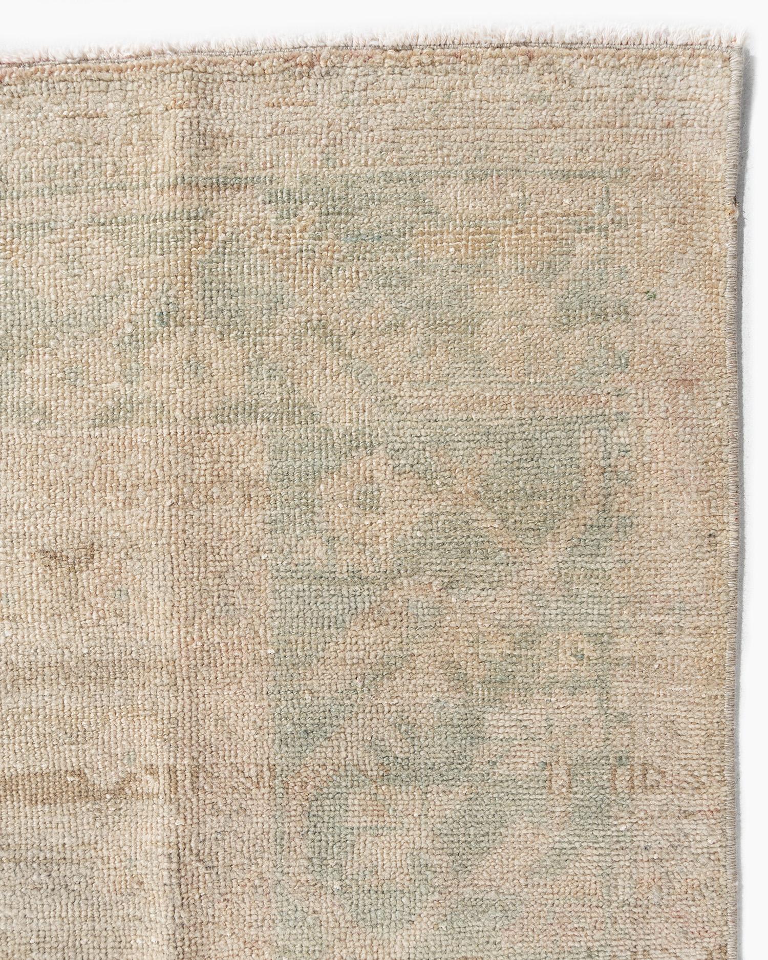 Lana Tappeto Vintage Beige Turkish Kula Area Rug 5'8 X 9'9 in vendita