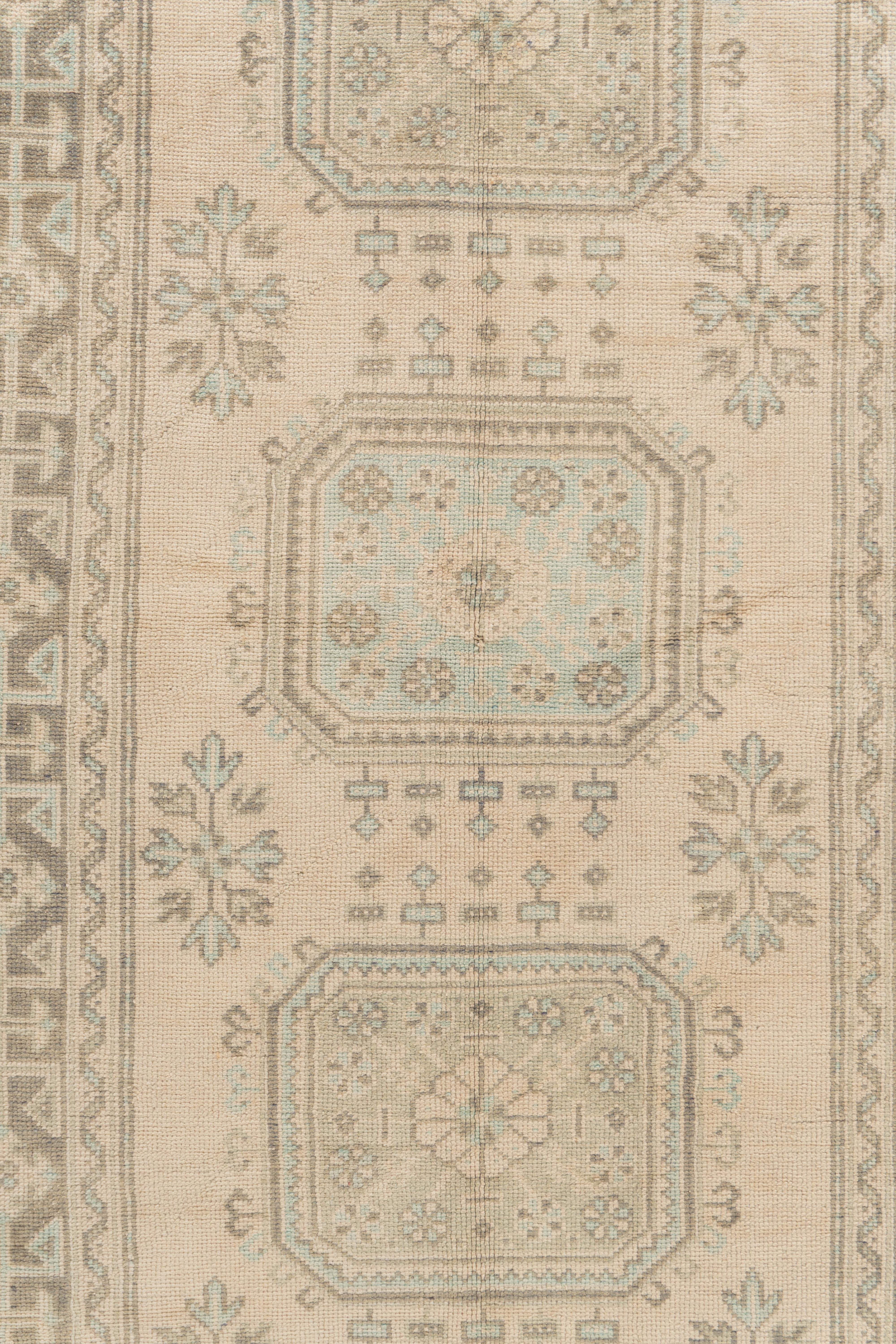 Vintage By Beige - Runner turco Oushak Anatolian 4'7 X 11'2 In condizioni buone in vendita a New York, NY