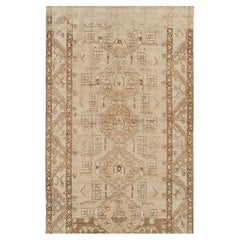 Vintage Beige Türkisch Oushak Teppich 4'9 x 9'2